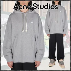 Acne Studios  |Street Style Long Sleeves Cotton Logo Designers Hoodies