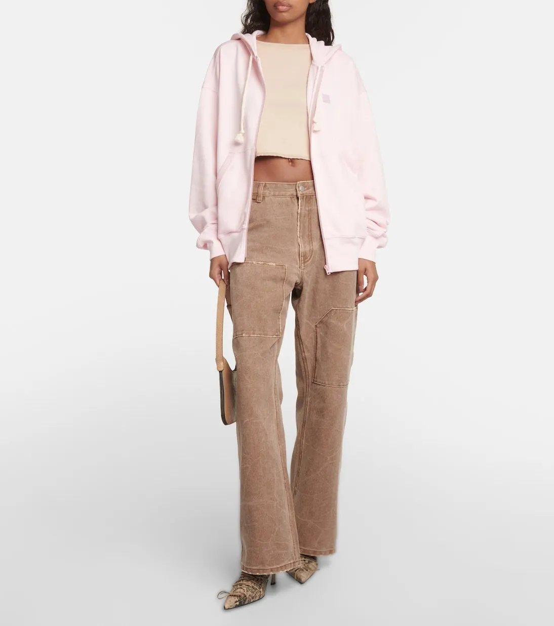 Acne Studios  |Unisex Long Sleeves Plain Cotton Oversized Logo