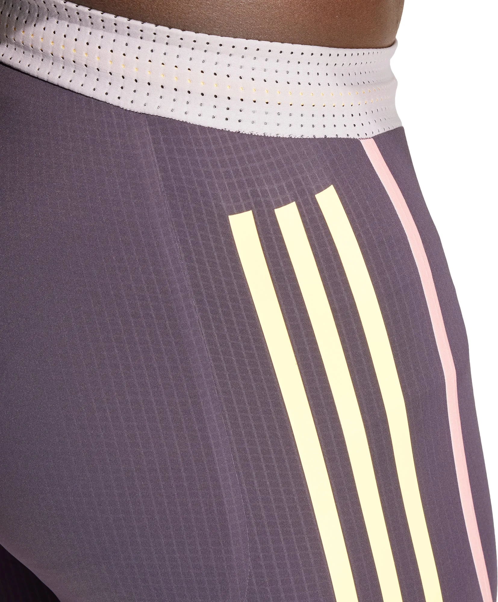 adidas Adizero Promo Mens Short Running Tights - Purple