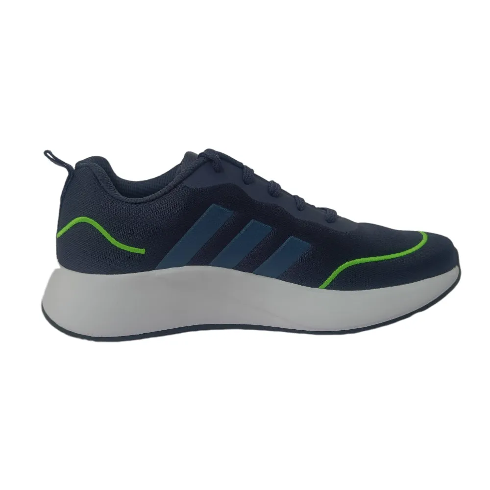 Adidas Men's Flaze Mode Running Shoe (Shine Navy/Lucid Lime)