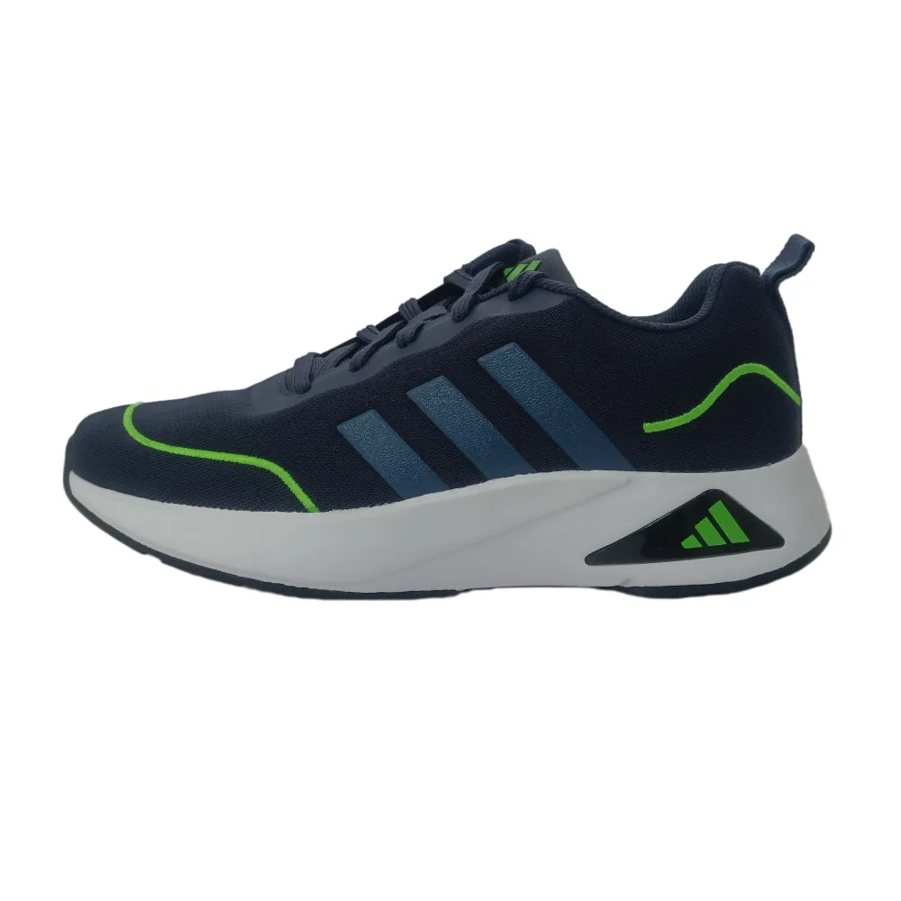 Adidas Men's Flaze Mode Running Shoe (Shine Navy/Lucid Lime)