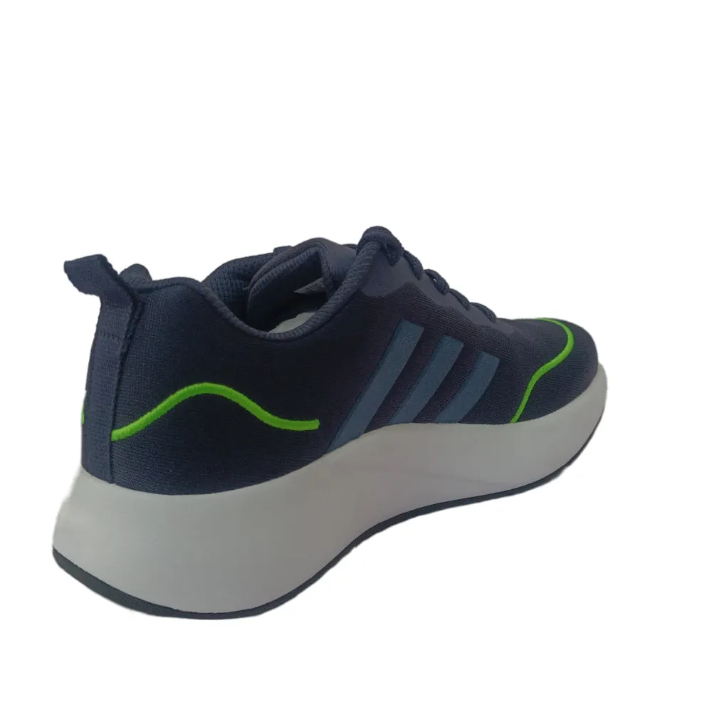 Adidas Men's Flaze Mode Running Shoe (Shine Navy/Lucid Lime)