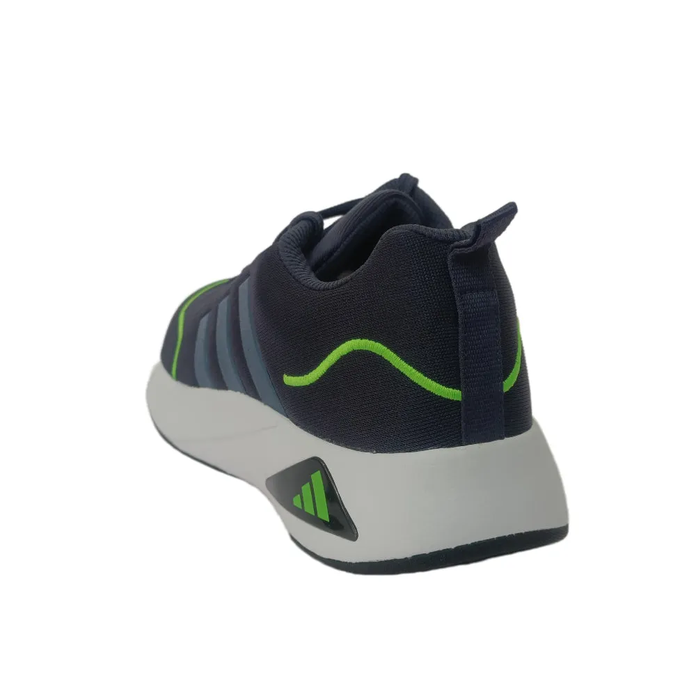 Adidas Men's Flaze Mode Running Shoe (Shine Navy/Lucid Lime)