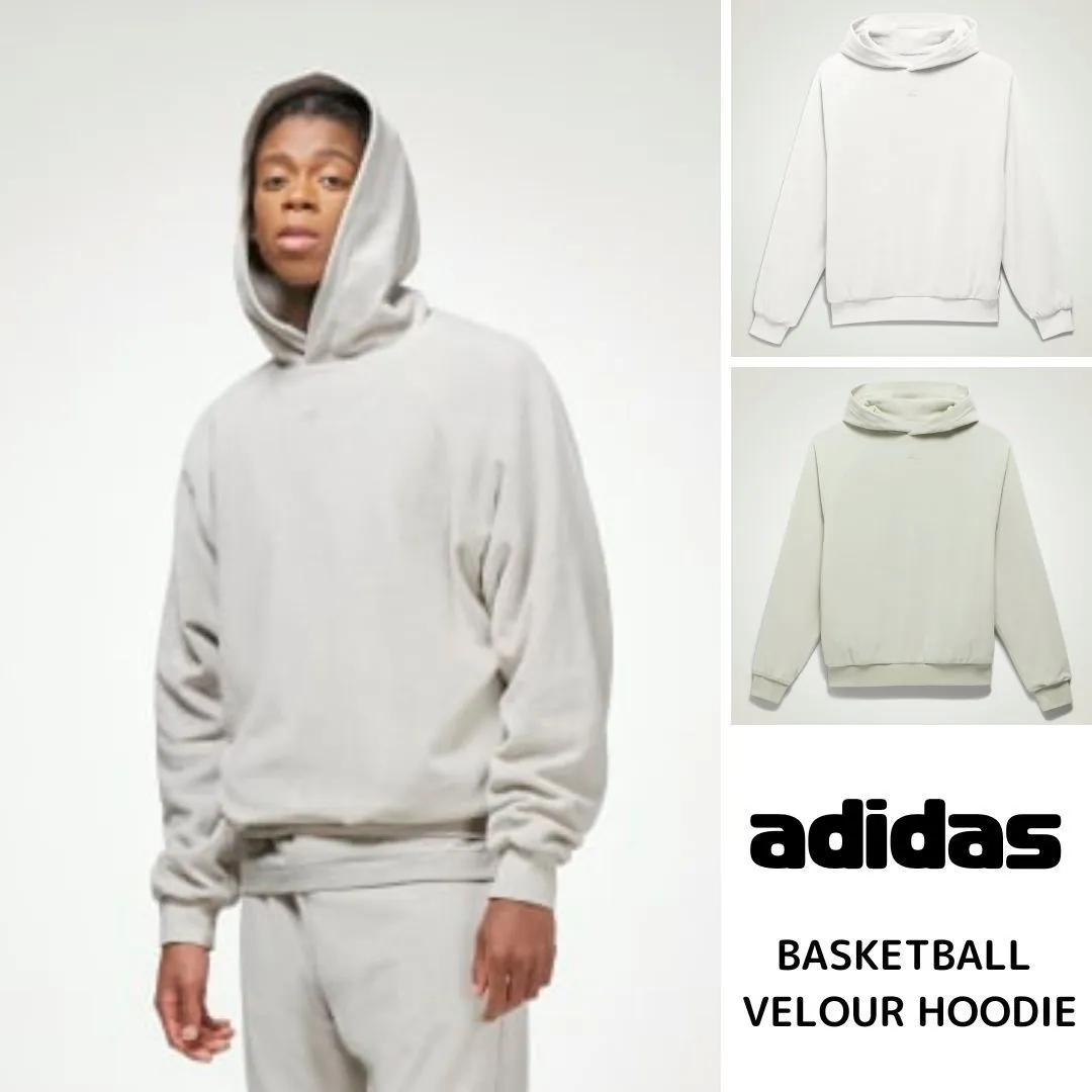 adidas  |Street Style Long Sleeves Plain Cotton Logo Loungewear