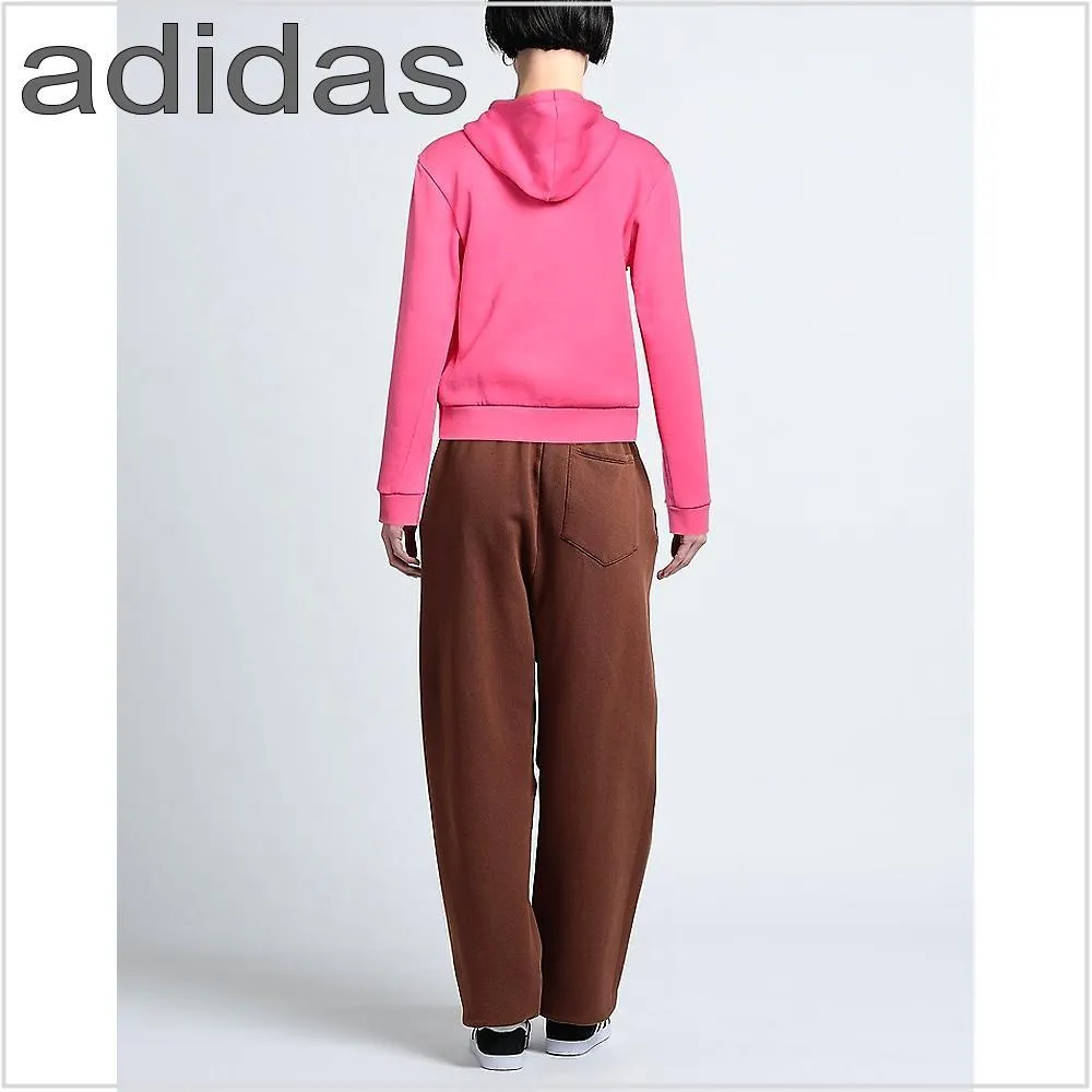 adidas  |Street Style Long Sleeves Plain Cotton Logo