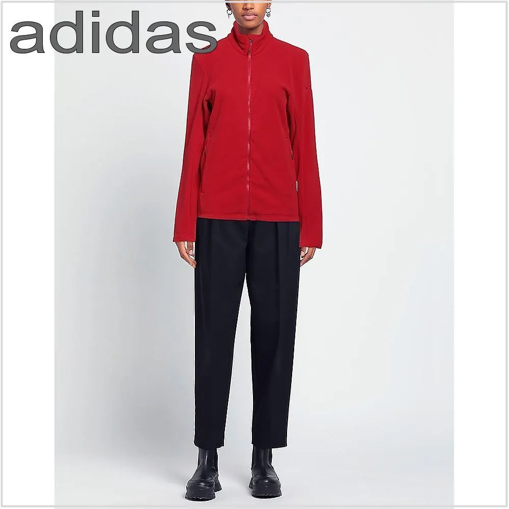 adidas  |Street Style Long Sleeves Plain Logo Hoodies & Sweatshirts