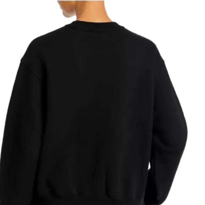 Alexander Wang  |Rib Long Sleeves Plain Cotton Oversized Logo