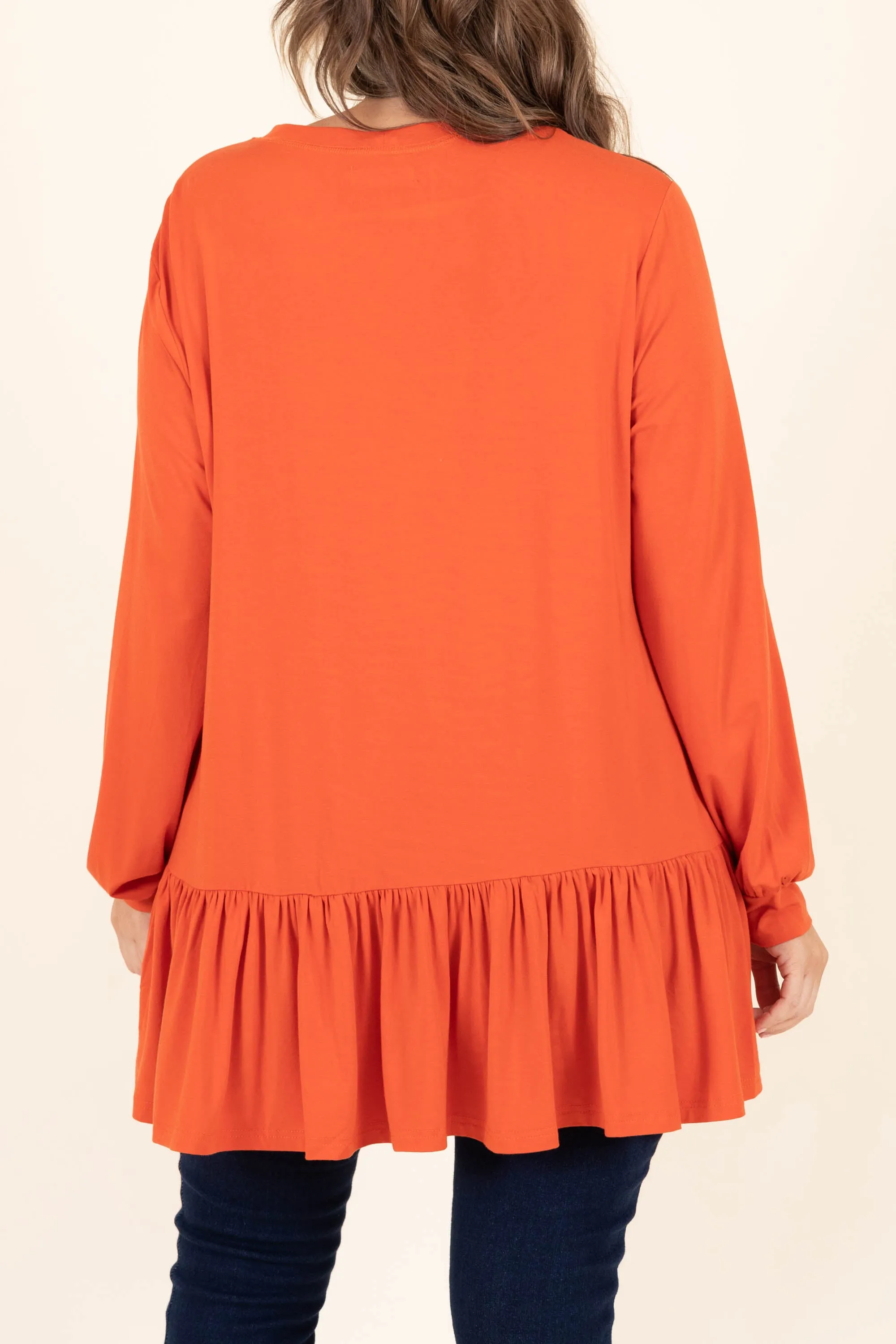 All The Emotions Tunic, Rust