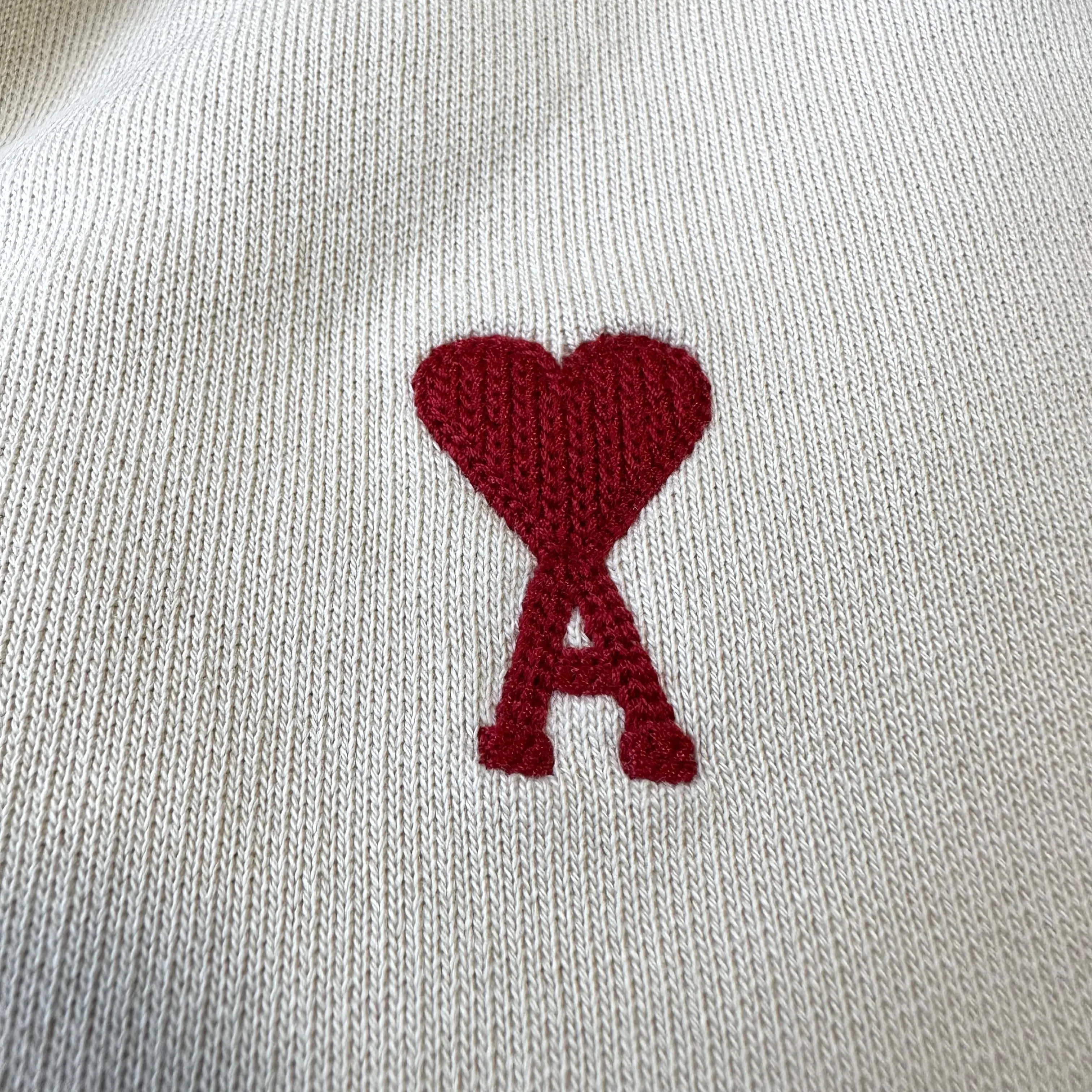 AMI PARIS  |Heart Unisex Long Sleeves Plain Cotton Logo