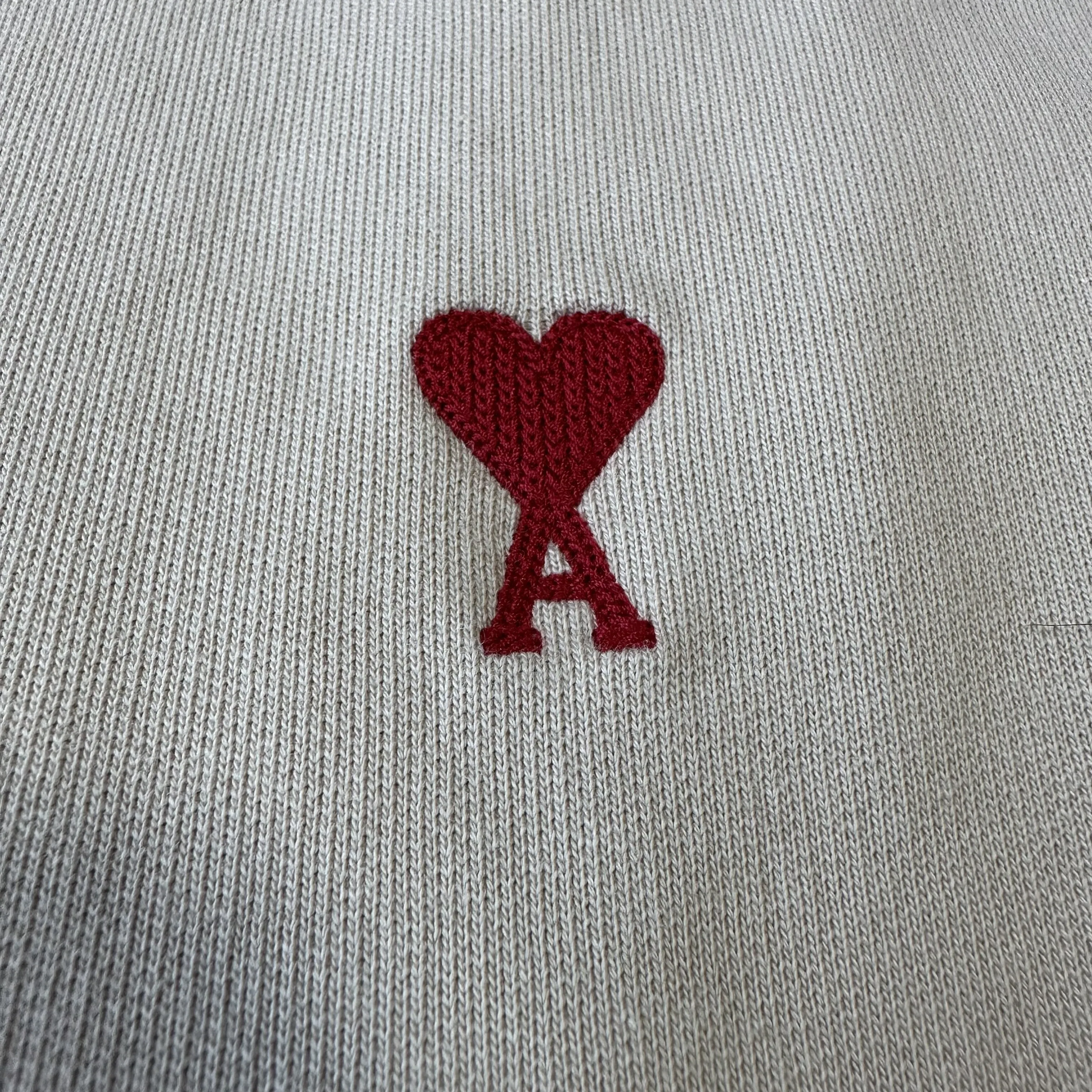 AMI PARIS  |Heart Unisex Long Sleeves Plain Cotton Logo