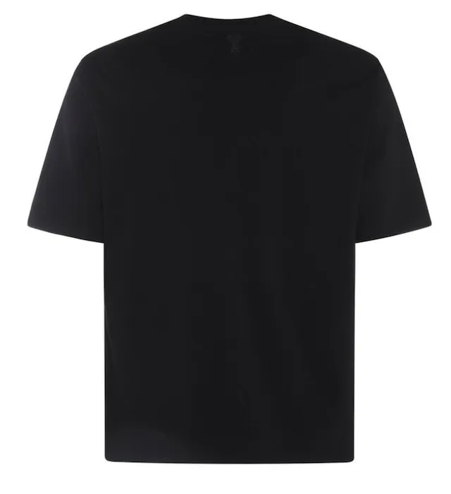 AMI PARIS  |Plain Cotton Short Sleeves Oversized Designers T-Shirts