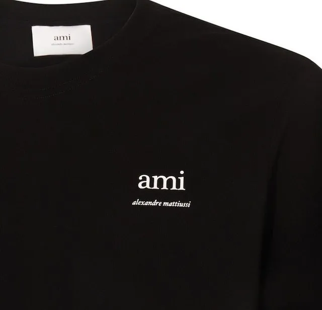 AMI PARIS  |Plain Cotton Short Sleeves Oversized Designers T-Shirts