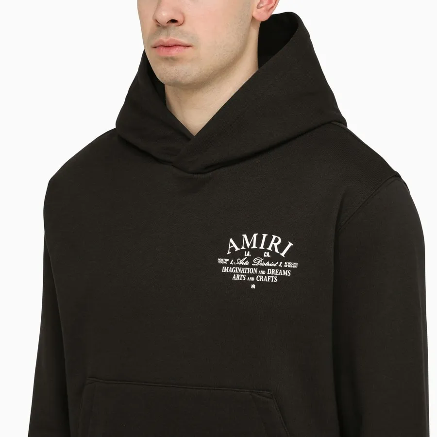 AMIRI  |Street Style Long Sleeves Cotton Logo Hoodies