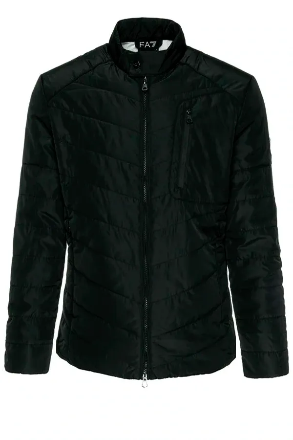 Armani EA7 Down Shield GIACCA Logo Jacket Black