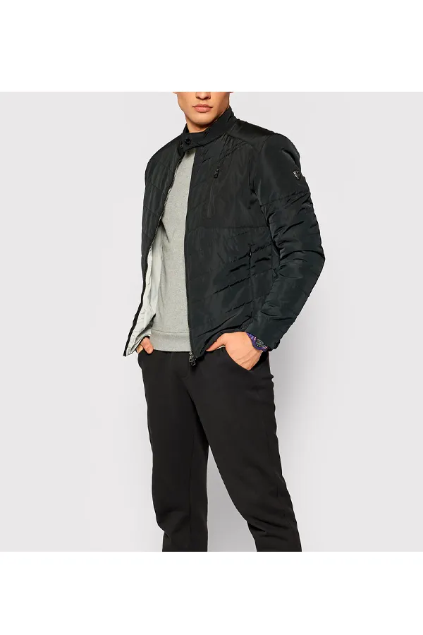 Armani EA7 Down Shield GIACCA Logo Jacket Black