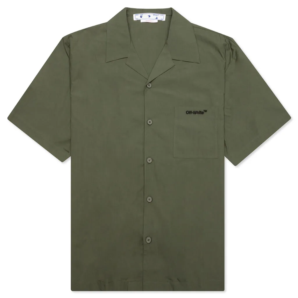 Arrow Outline Pajama S/S Shirt - Army Green