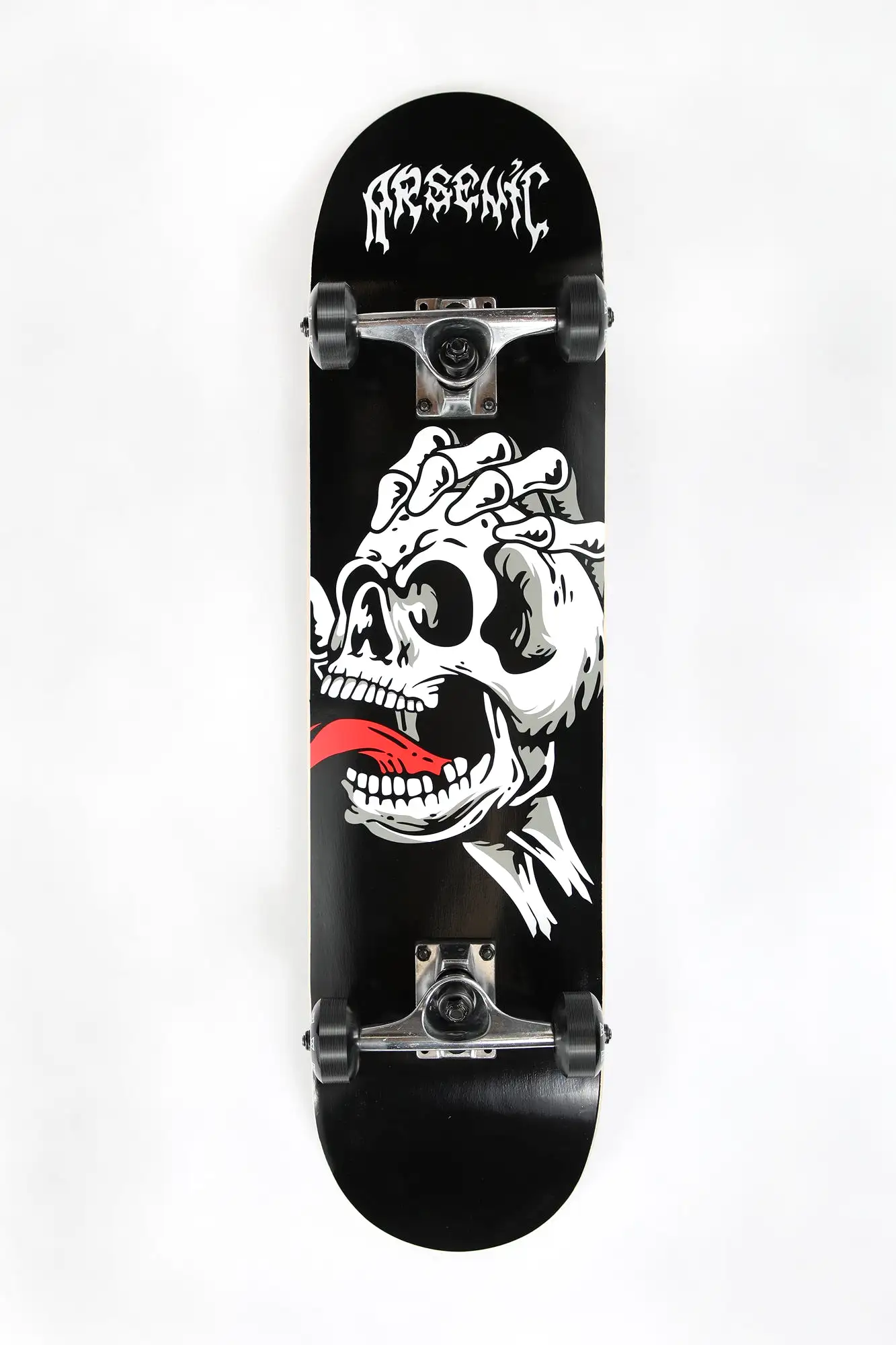 Arsenic Skull Hand Skateboard 7.75