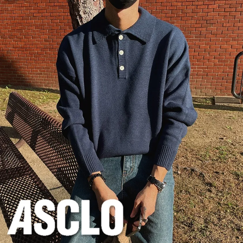 ASCLO  |Casual Style Unisex Street Style Long Sleeves Plain