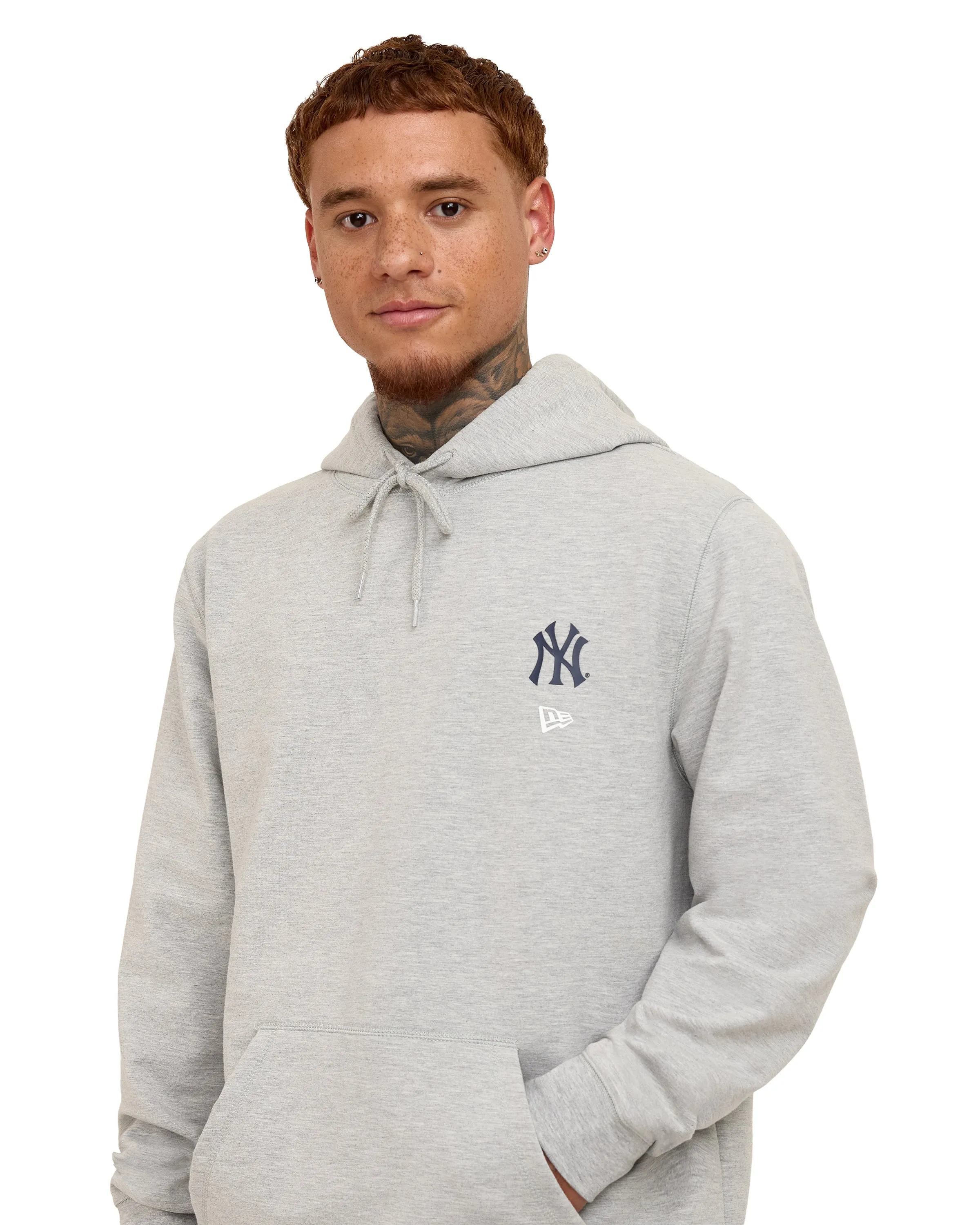 Atlanta Braves Logo Essentials Gray Hoodie