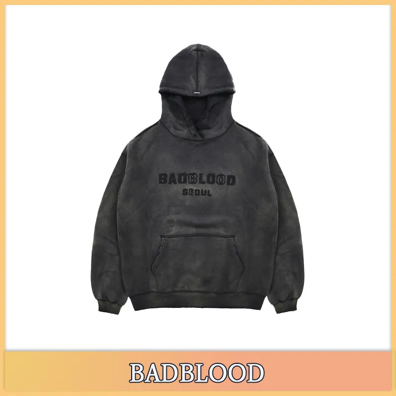 BADBLOOD  |Unisex Street Style Cotton Logo Hoodies & Sweatshirts