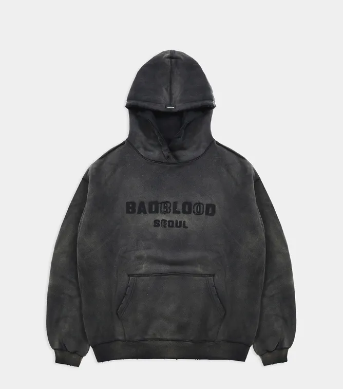 BADBLOOD  |Unisex Street Style Cotton Logo Hoodies & Sweatshirts