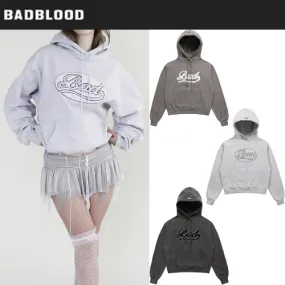 BADBLOOD  |Unisex Street Style Long Sleeves Logo Hoodies & Sweatshirts