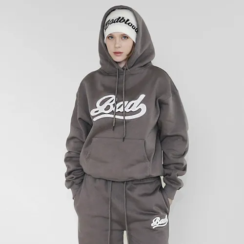 BADBLOOD  |Unisex Street Style Long Sleeves Logo Hoodies & Sweatshirts