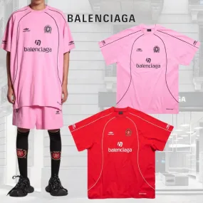 BALENCIAGA  |Soccer T-shirt Oversized in Red/white