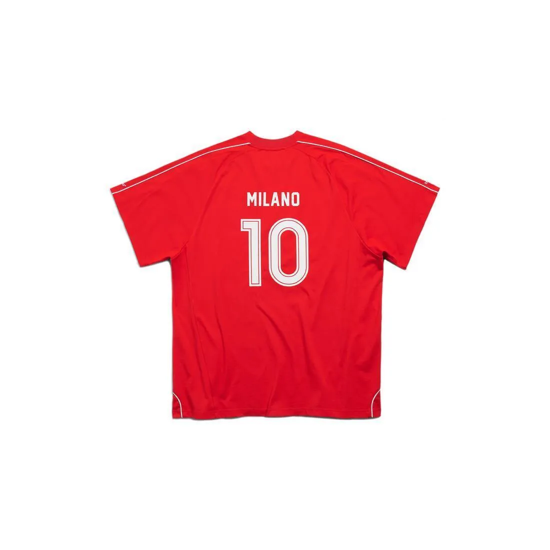 BALENCIAGA  |Soccer T-shirt Oversized in Red/white