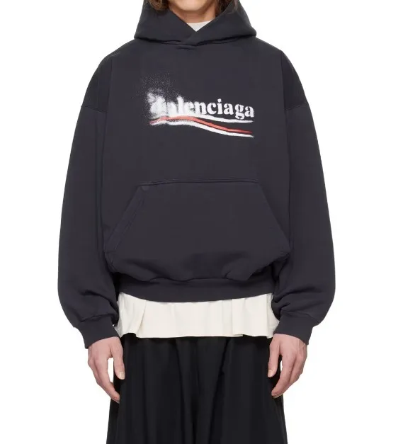 BALENCIAGA  |Unisex Street Style Long Sleeves Cotton Logo Luxury Hoodies