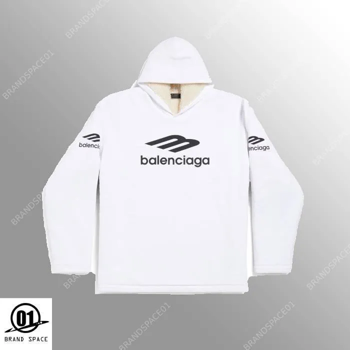 BALENCIAGA  |Unisex Street Style Long Sleeves Cotton Logo