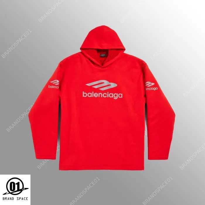 BALENCIAGA  |Unisex Street Style Long Sleeves Cotton Logo