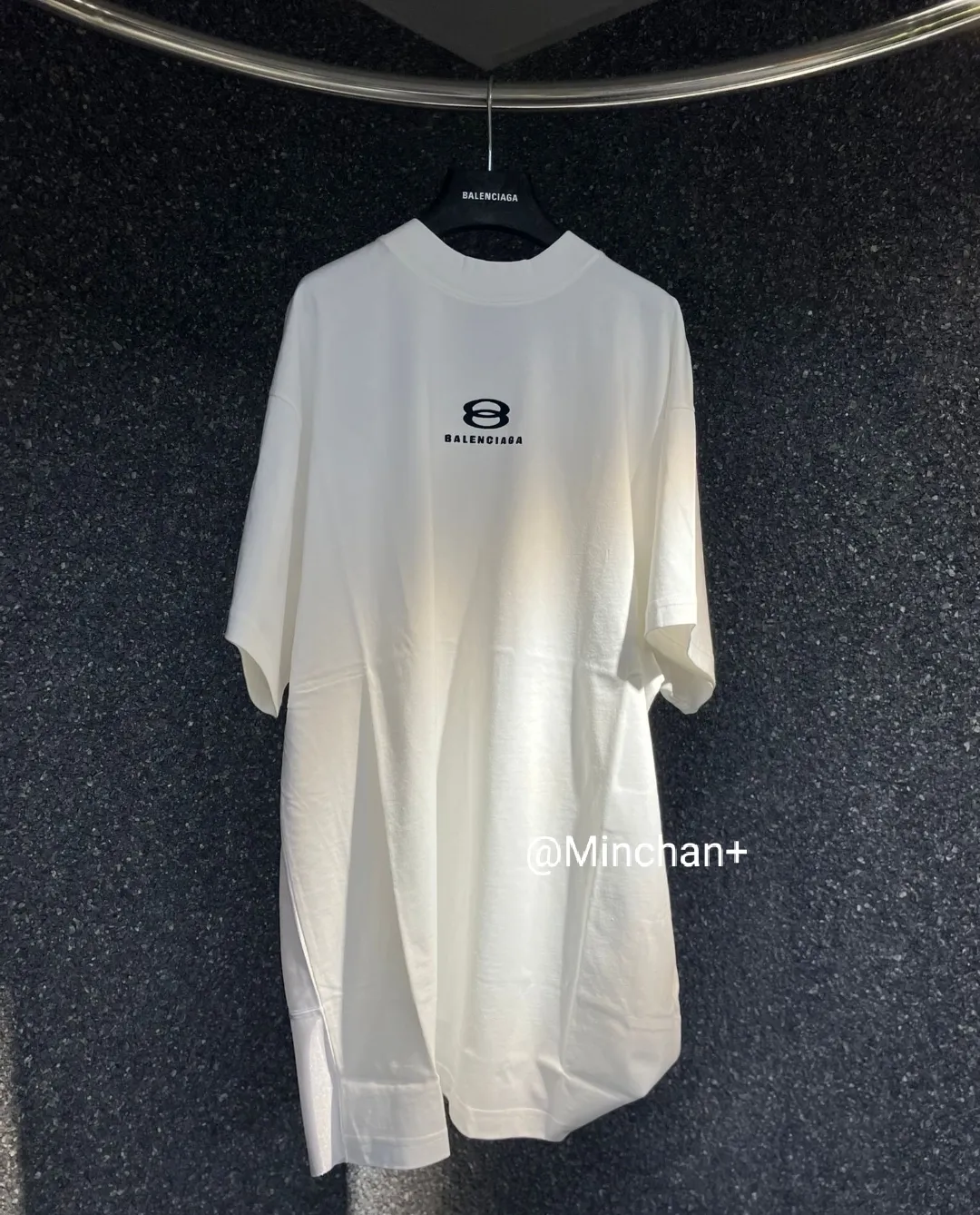 BALENCIAGA  |Unisex Street Style Plain Short Sleeves Oversized Logo