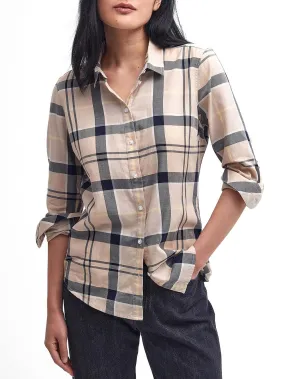 Barbour Camicia Donna Beige/blu