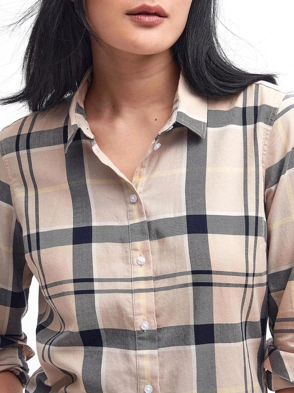 Barbour Camicia Donna Beige/blu