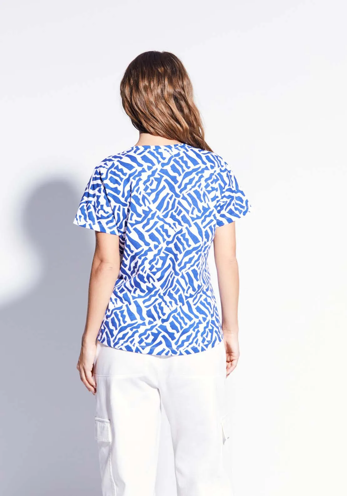 Basic printed T-shirt - Blue