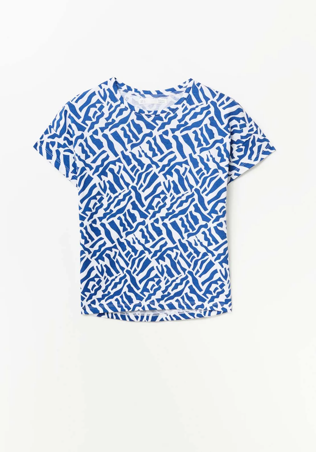 Basic printed T-shirt - Blue