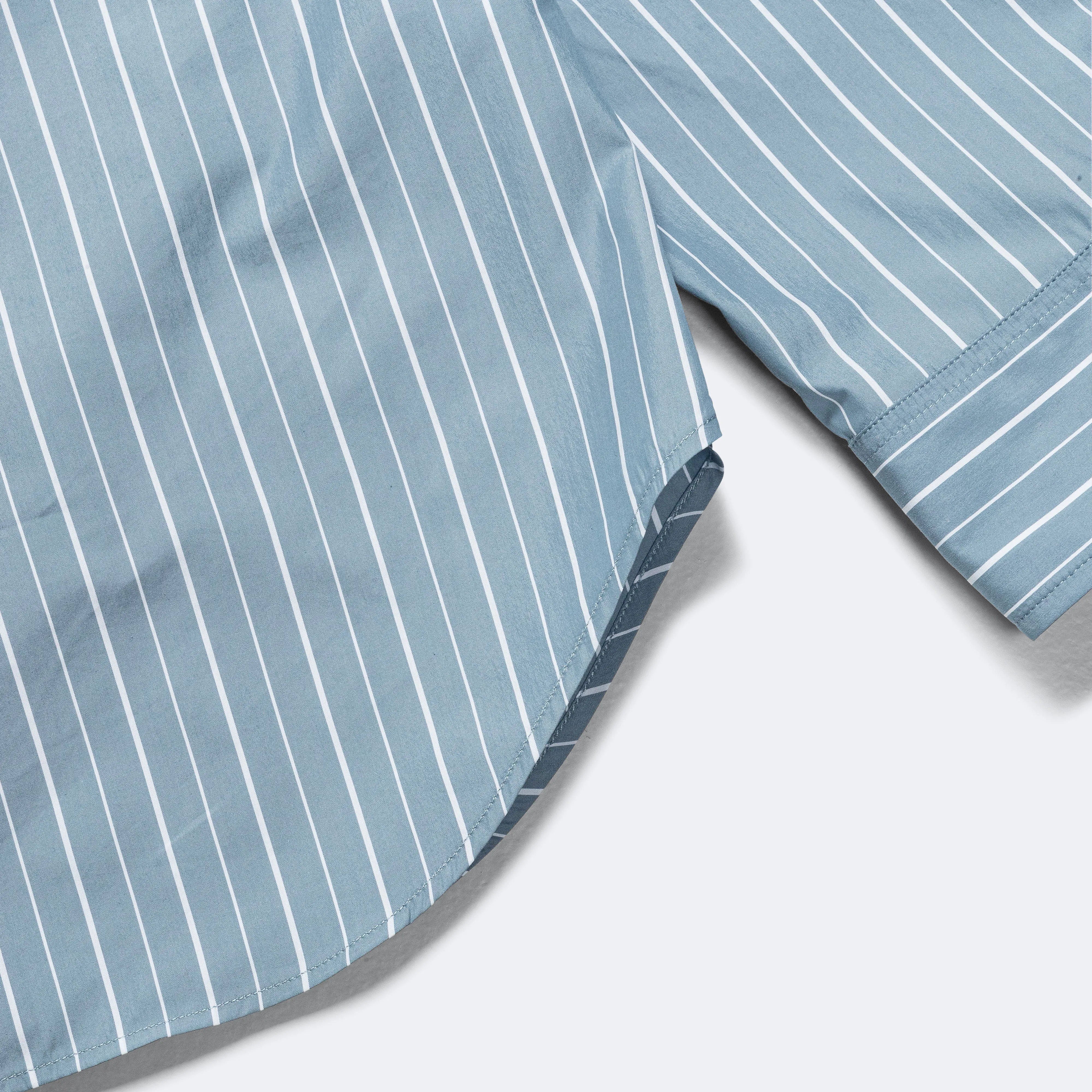 Basic Shirt Cotton Silk Stripe - Blue/White