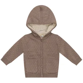 Bebe Bella Mink/Dark Almond Knitted Baby Jacket