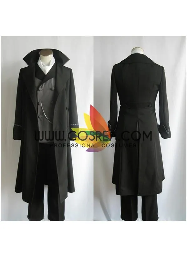 Black Butler Kuroshitusji Sebastian Tutor Dark Version Cosplay Costume