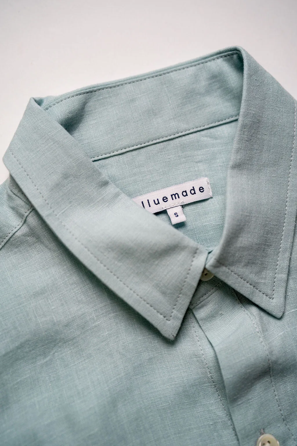 Blluemade Classic L/S Shirt - Light Blue Belgian Linen