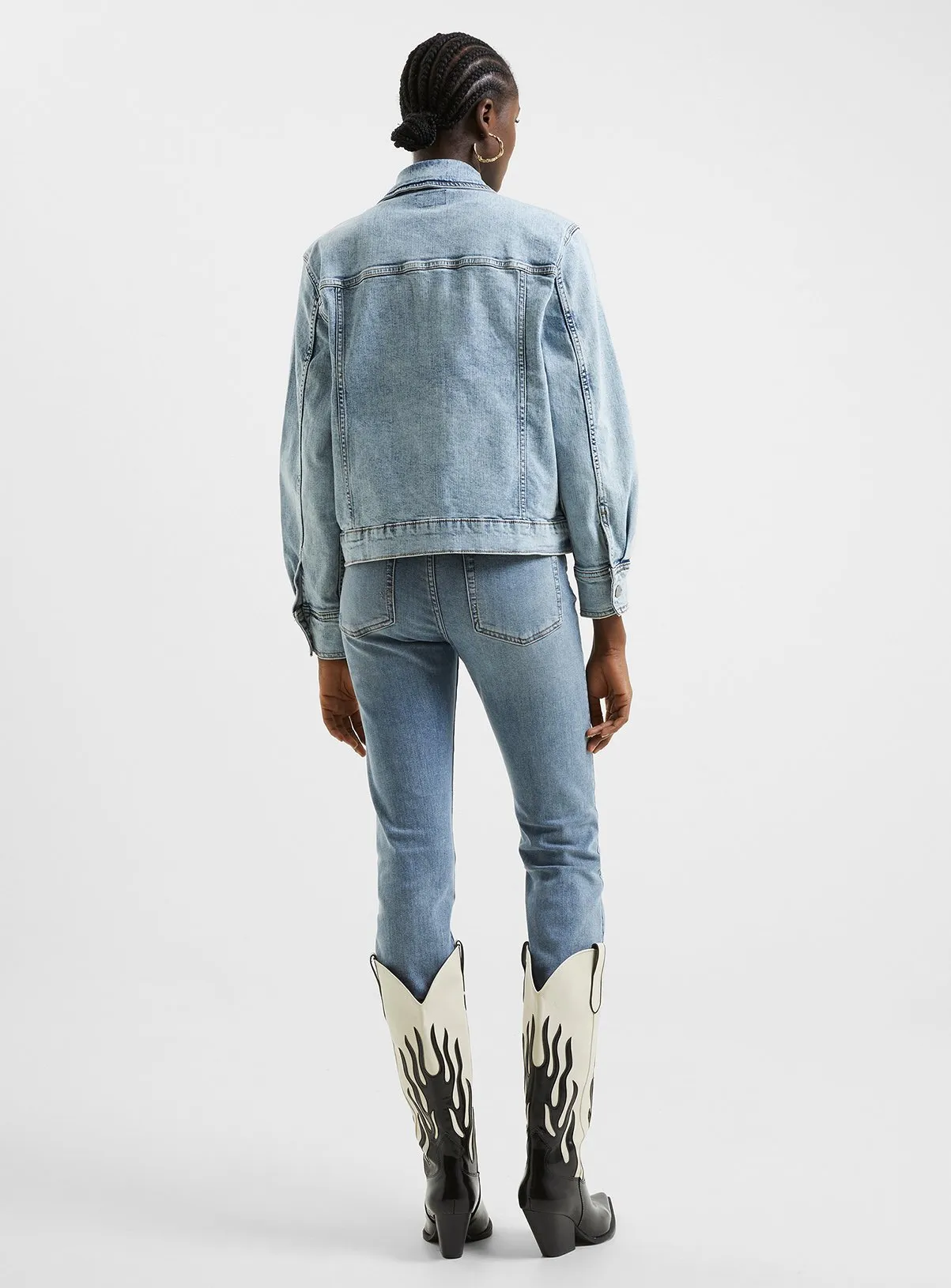 Buy  FRENCH CONNECTION Stretch Denim Trucker Jacket L | Denim jackets | Tu