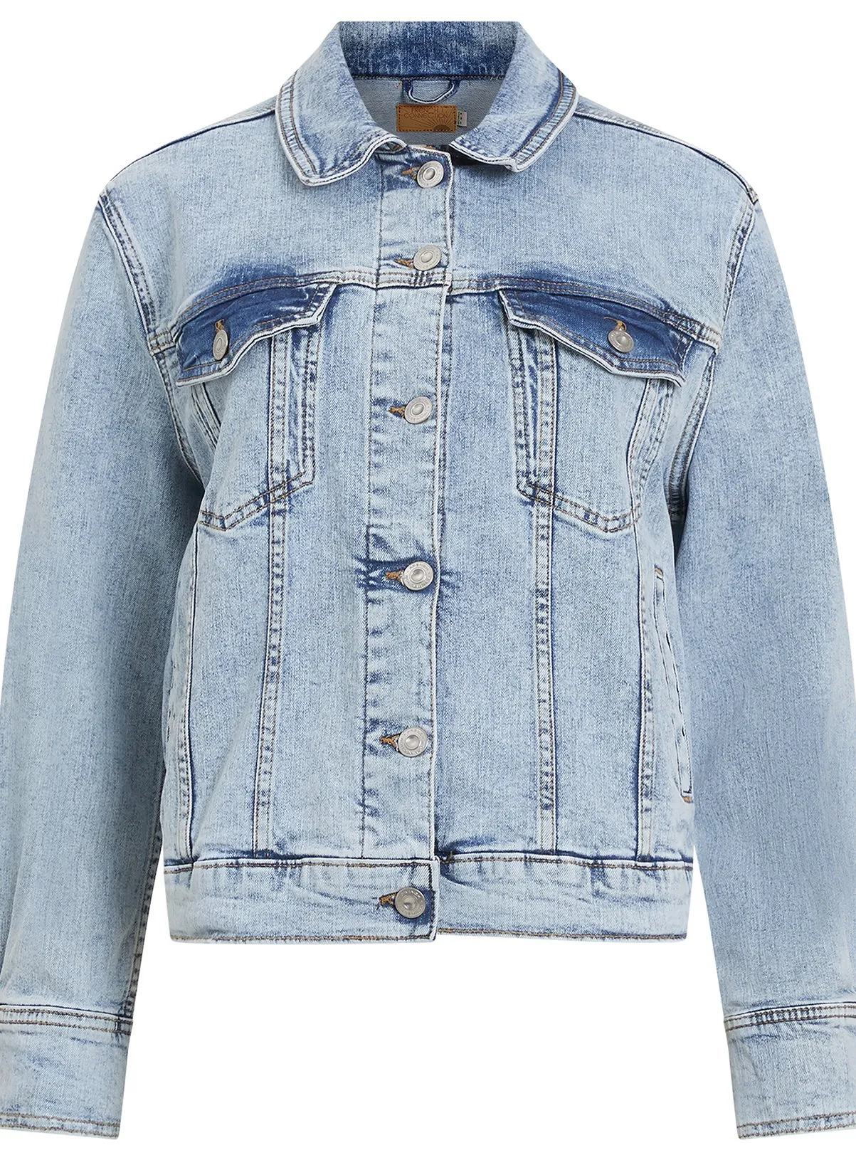 Buy  FRENCH CONNECTION Stretch Denim Trucker Jacket L | Denim jackets | Tu