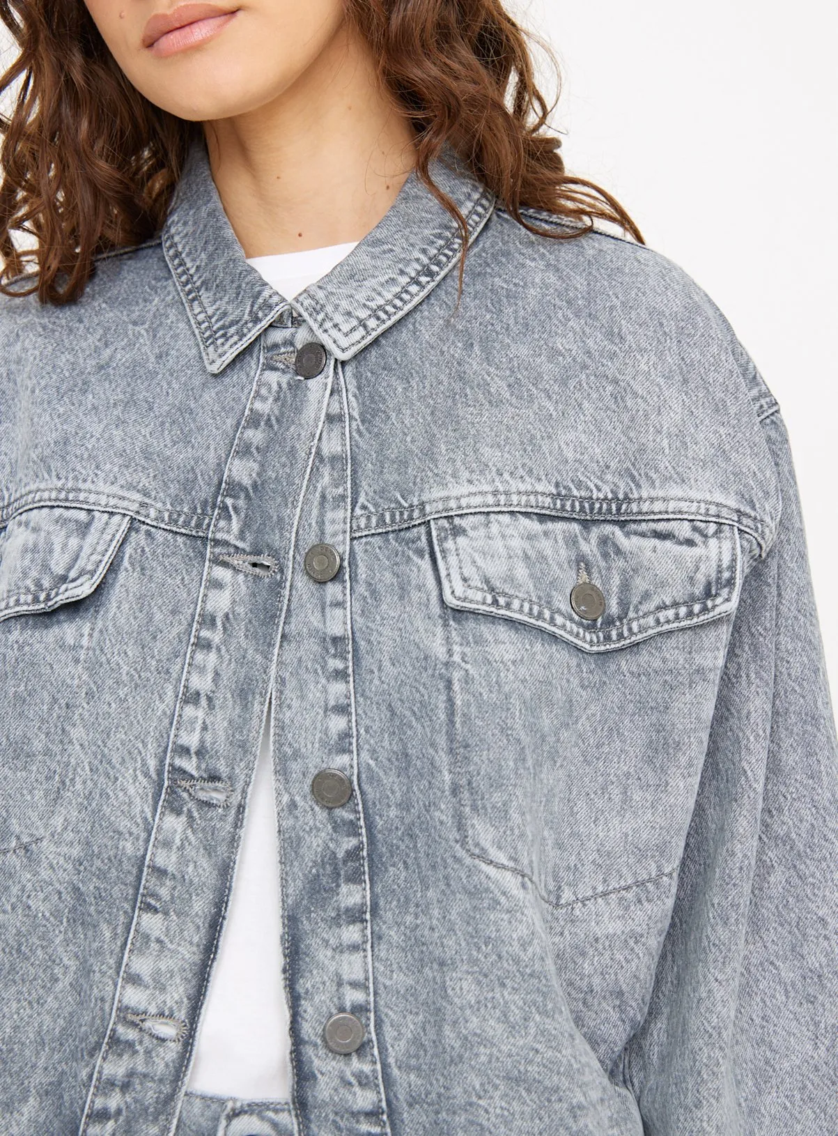 Buy Grey Twill Trucker Denim Jacket 14 | Denim jackets | Tu