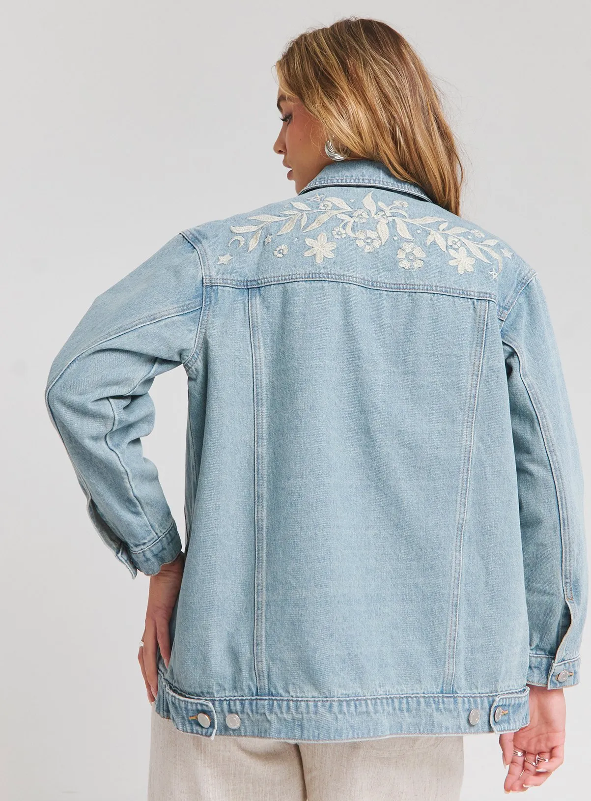 Buy SIMPLY BE Western Embroidered Jacket 16 | Denim jackets | Tu