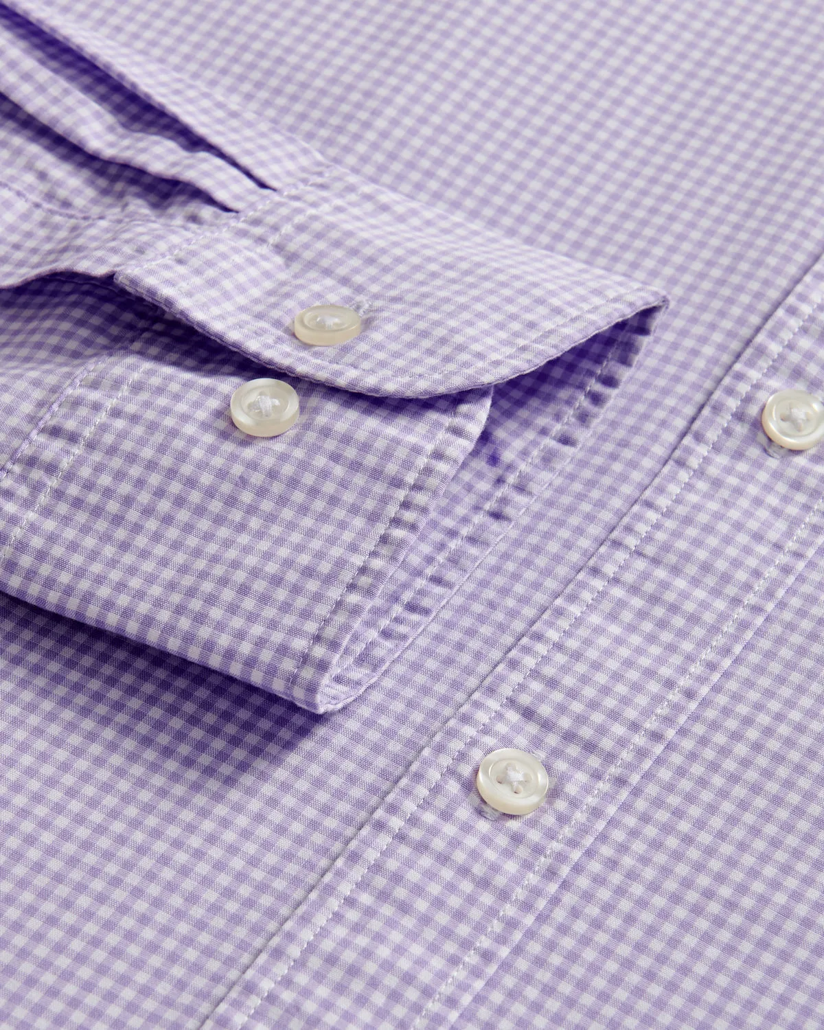 Charles Tyrwhitt BD Slim Fit Gingham Shirt Lilac