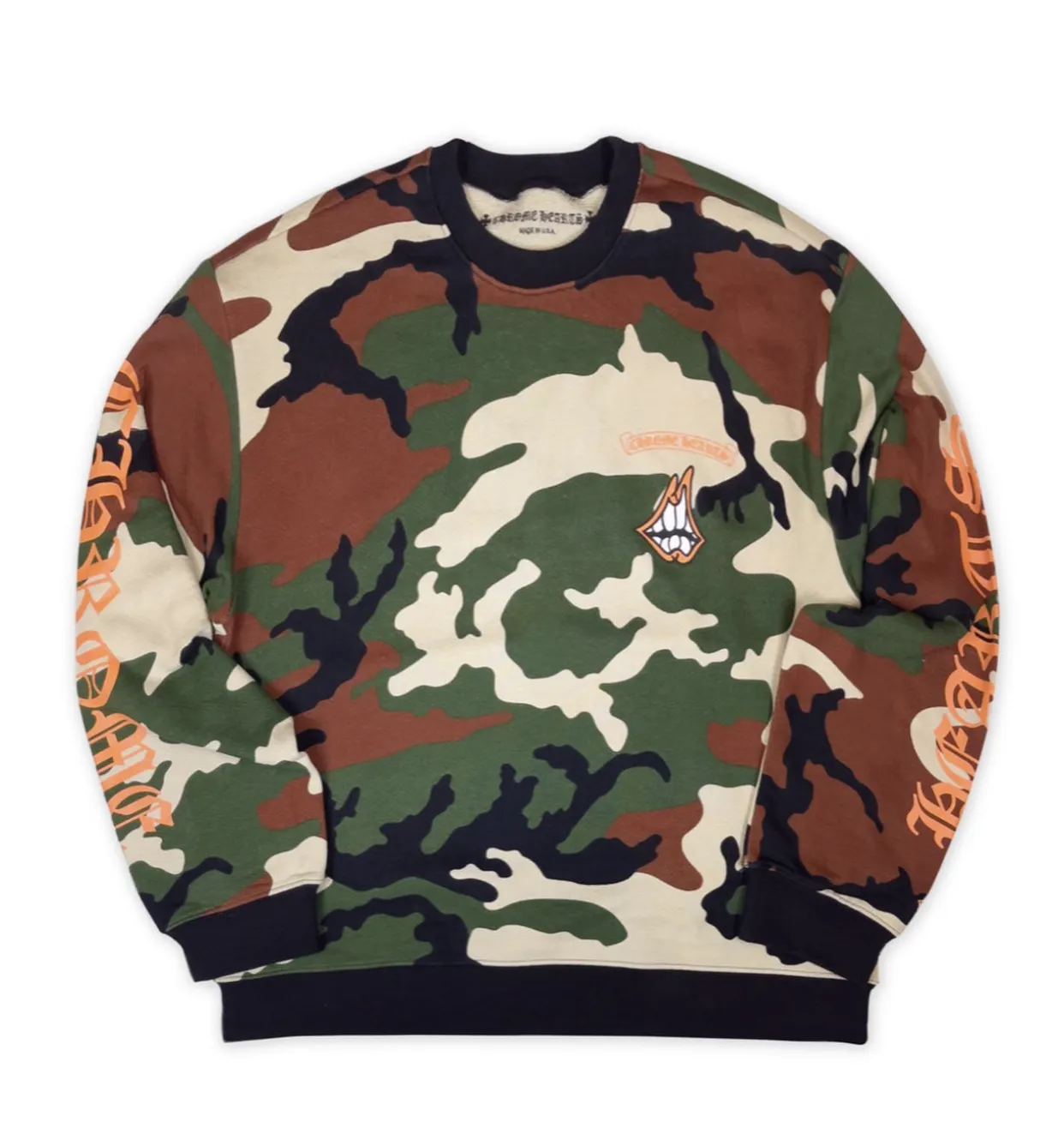 CHROME HEARTS  |Camouflage Unisex Street Style Collaboration Long Sleeves