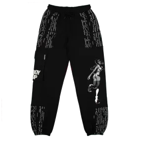 Cowboy Bebop Black Cargo Sweatpant