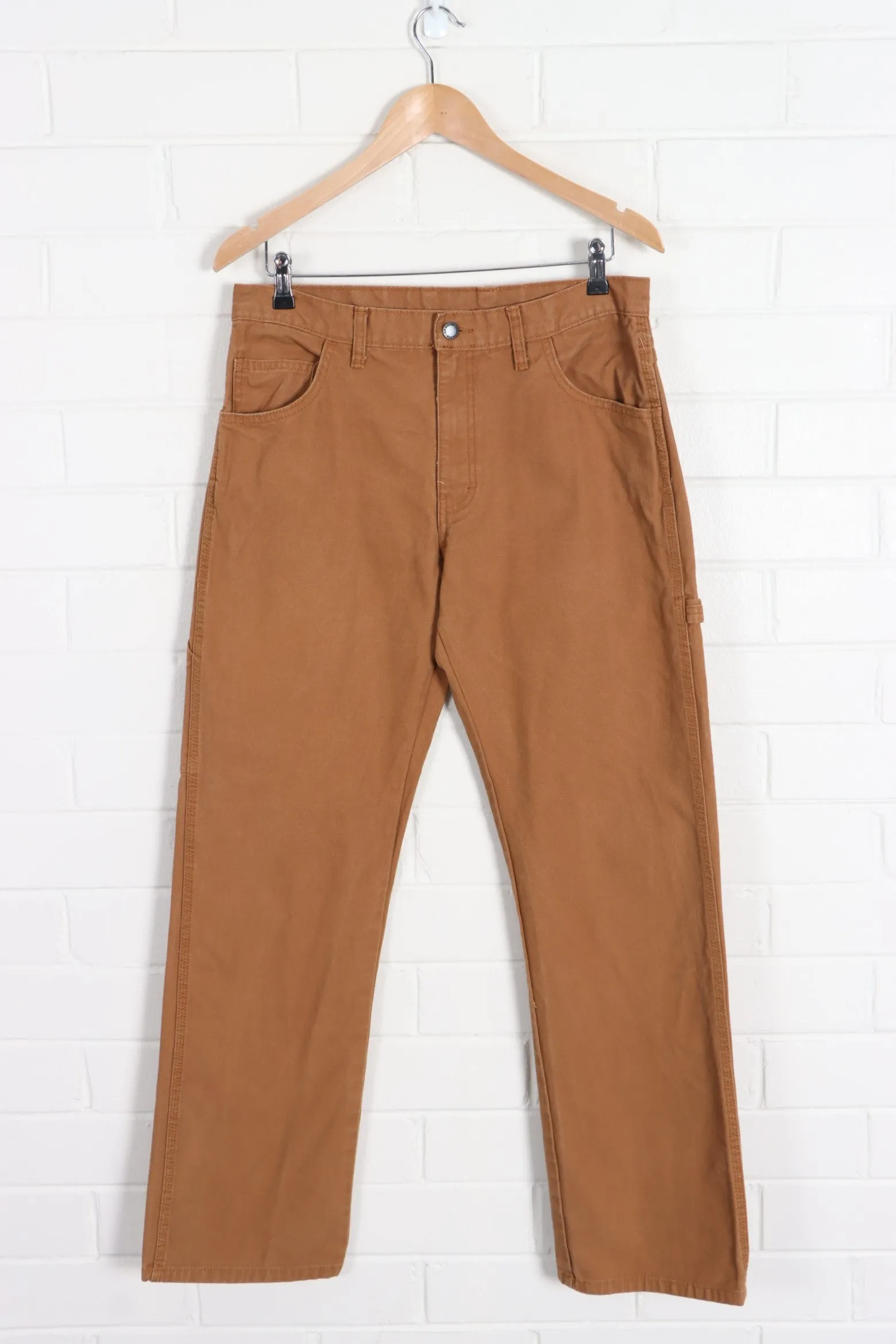 DICKIES Camel Brown Carpenter Workwear Pants (32x32)