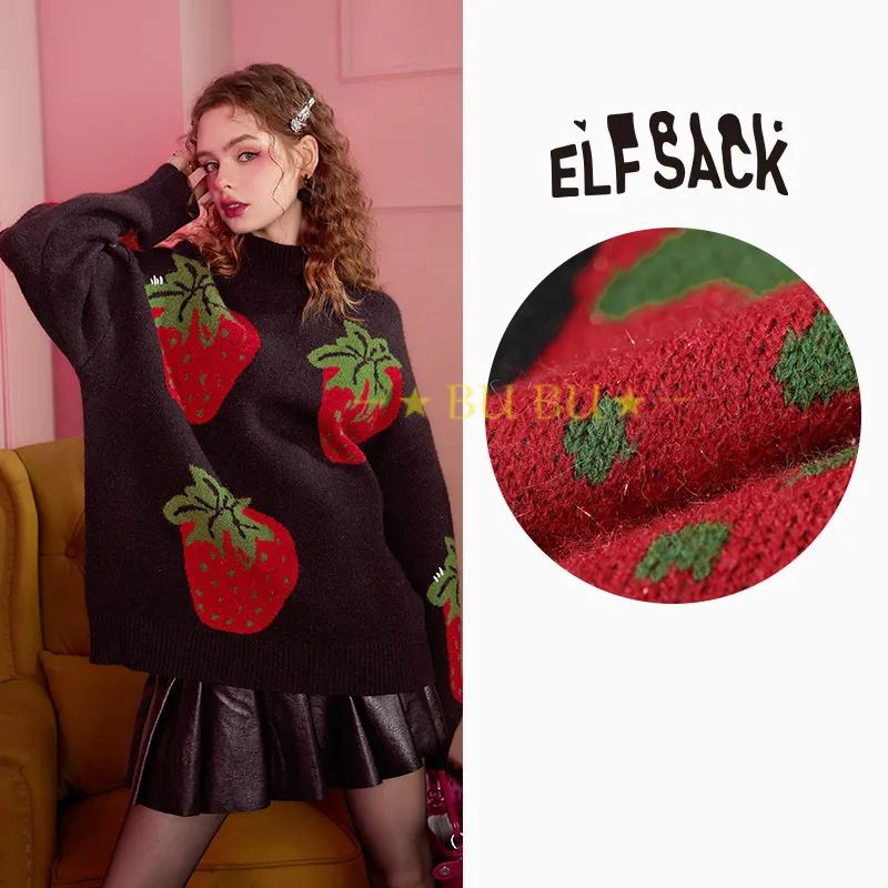 ELF SACK  |Casual Style Unisex Blended Fabrics Long Sleeves Plain